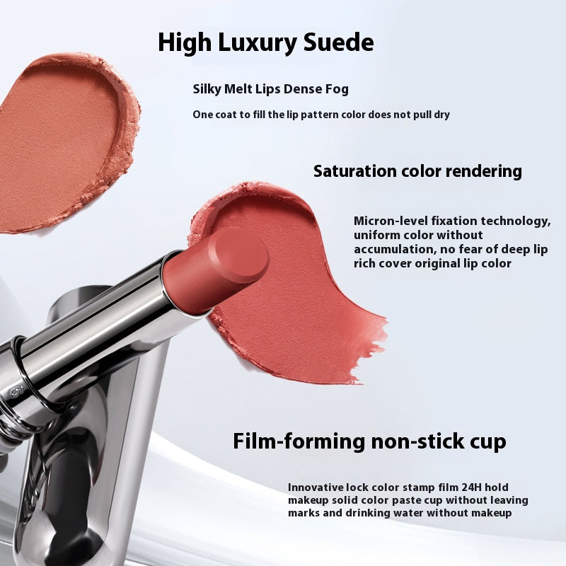 Focus on matte mist non-stick cup lipstick matte matte matte waterproof not easy to fade student party plain whitening lipstick