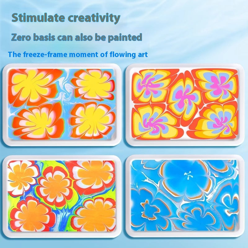 Children's water rubbing set painting graffiti painting water washable creative DIY material wet rubbing floating water painting