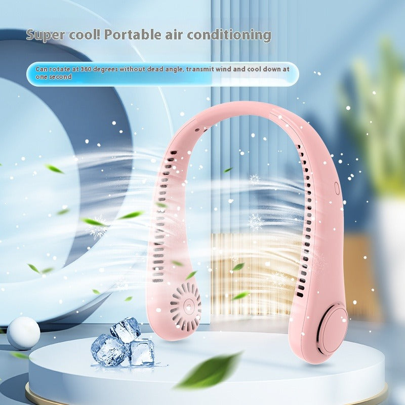 SL605 popular neck fan portable portable small USB fan neck electric fan charging silent