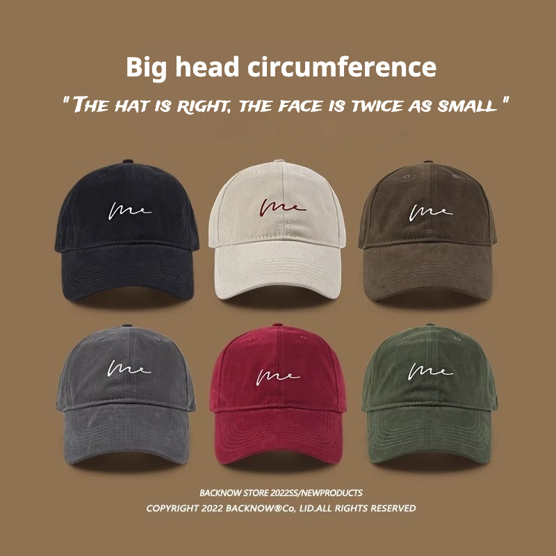 2024 Plus Size Baseball Cap, Deep Top and Duckbill Cap Show Small Face, Ideal for All Seasons