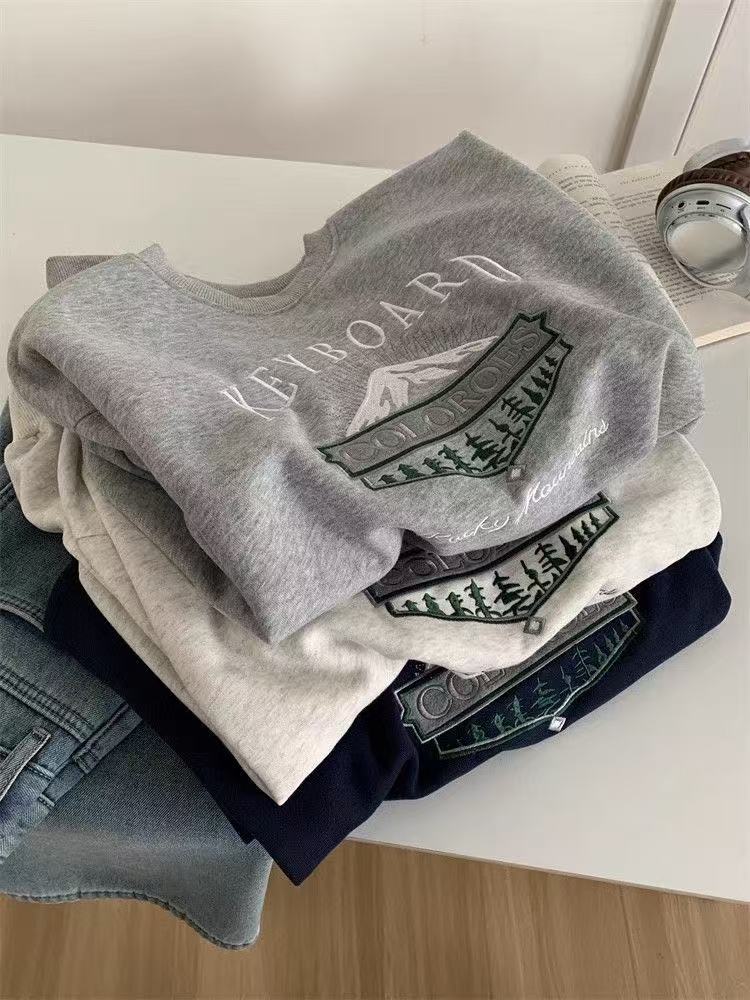 Embroidered sweatshirt