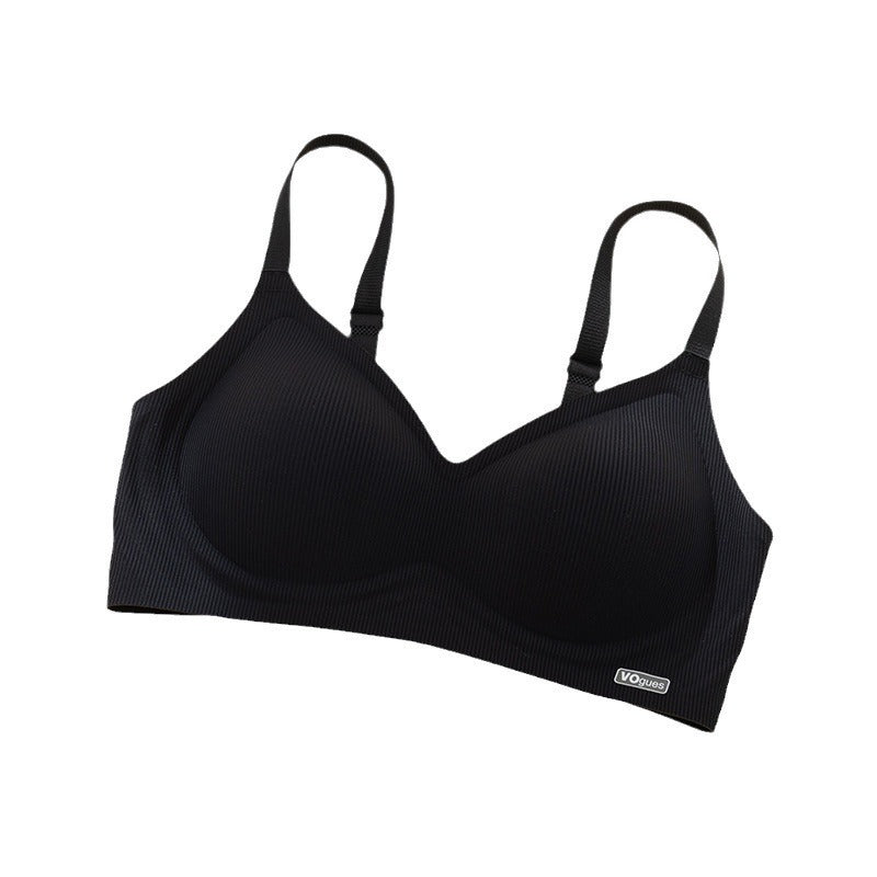 Underwear women gather small breasts, sexy pure desire, summer thin bra, anti-sagging, seamless girl style bra, no steel ring