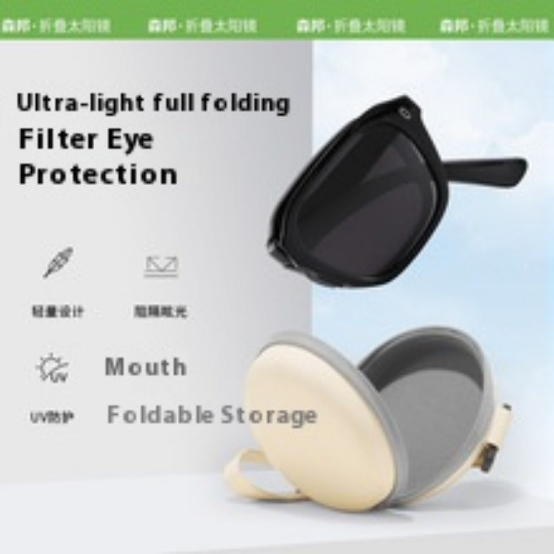 Versatile new folding polarized sunglasses outdoor shading personalized sunglasses UV-proof driving glasses CD014