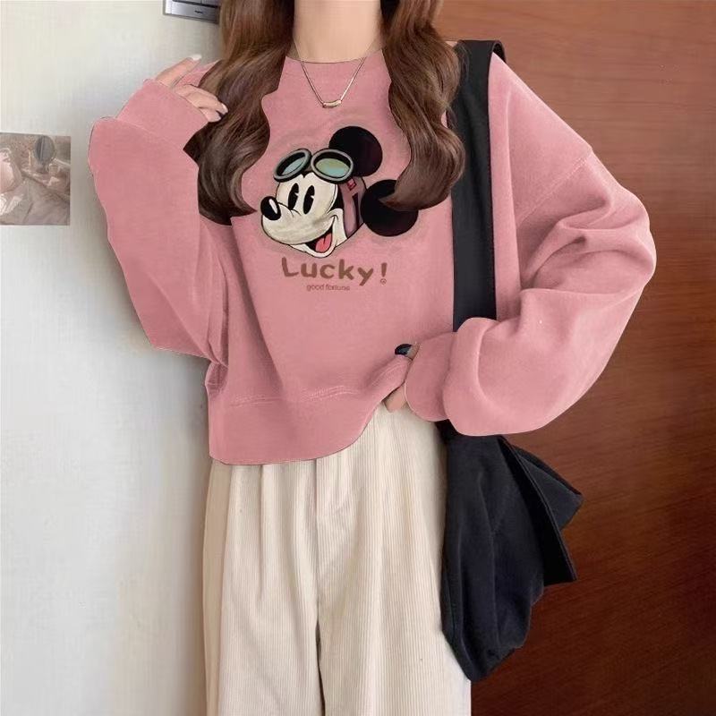 Mickey style long-sleeved sweatshirt