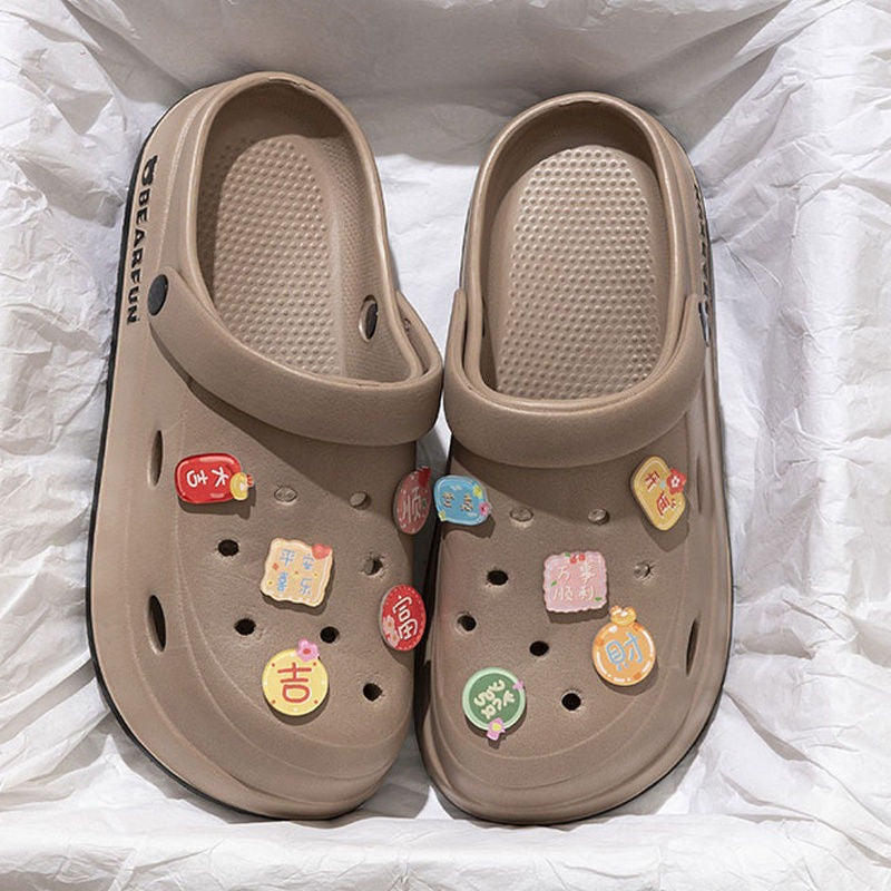 Hole shoes women's platform summer 2025 new home non-slip beach deodorant eva sandals slippers women's outer wear