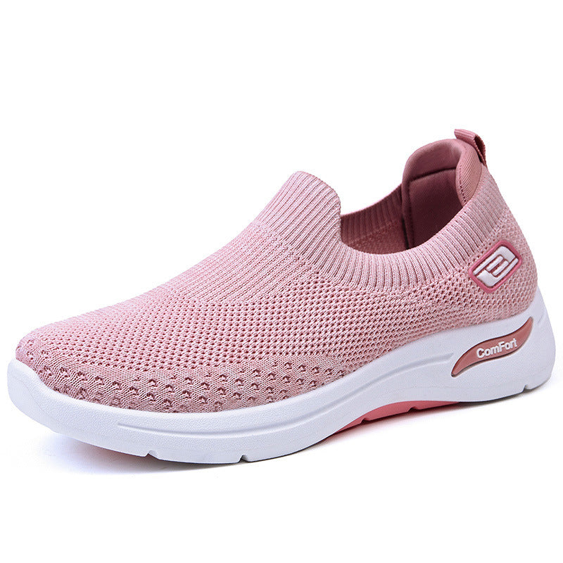 Shoes women's 2025 new foreign trade women's shoes casual and lightweight soft-soled mother shoes flat-soled fashionable breathable sports shoes women