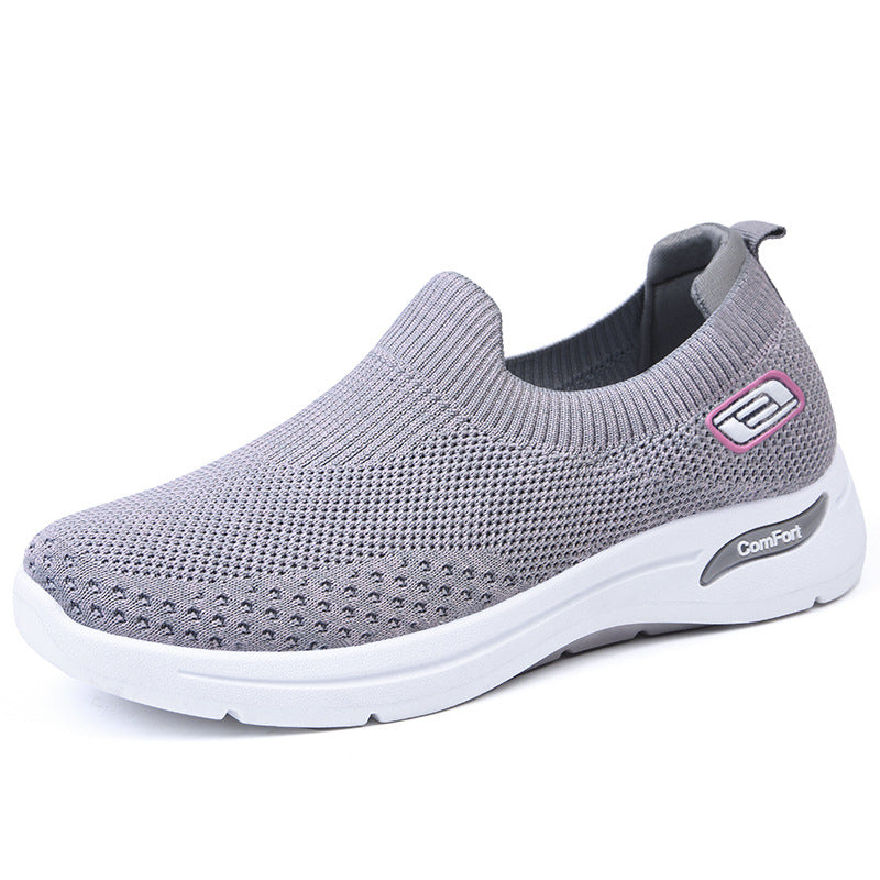 Shoes women's 2025 new foreign trade women's shoes casual and lightweight soft-soled mother shoes flat-soled fashionable breathable sports shoes women