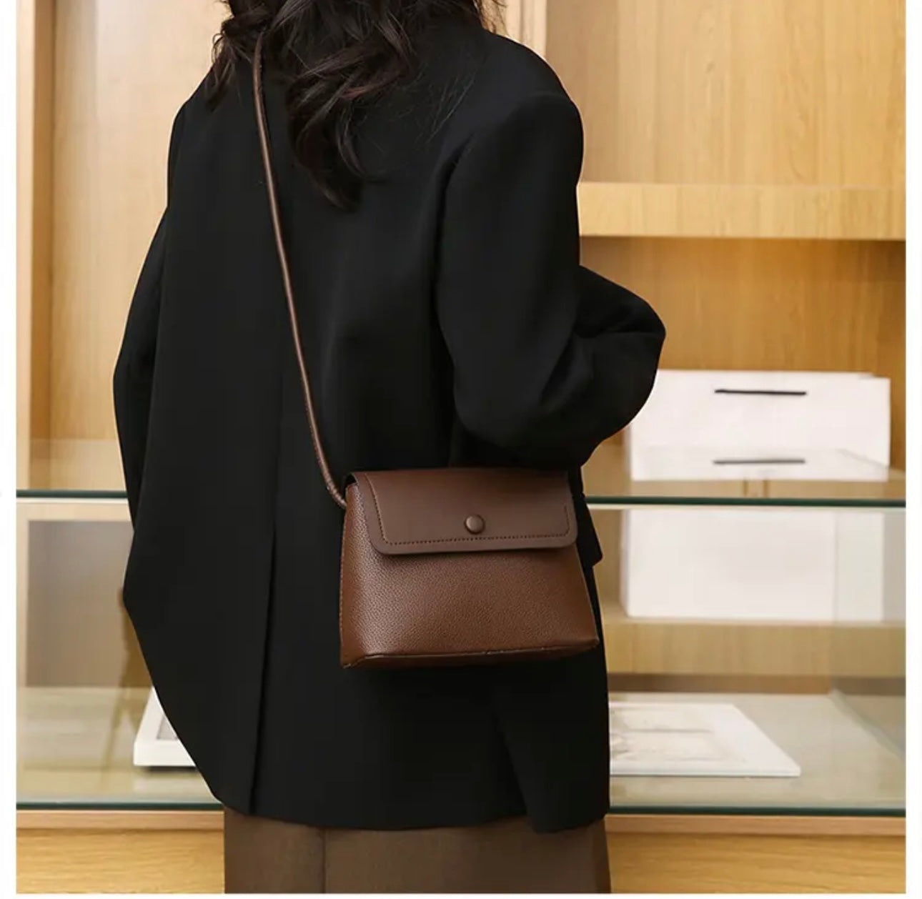 Shoulder/Crossbody Bag with Detachable Pouch