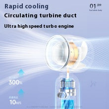 Super high speed small wind cannon strong wind handheld small fan bladeless turbine mini portable USB desktop electric fan