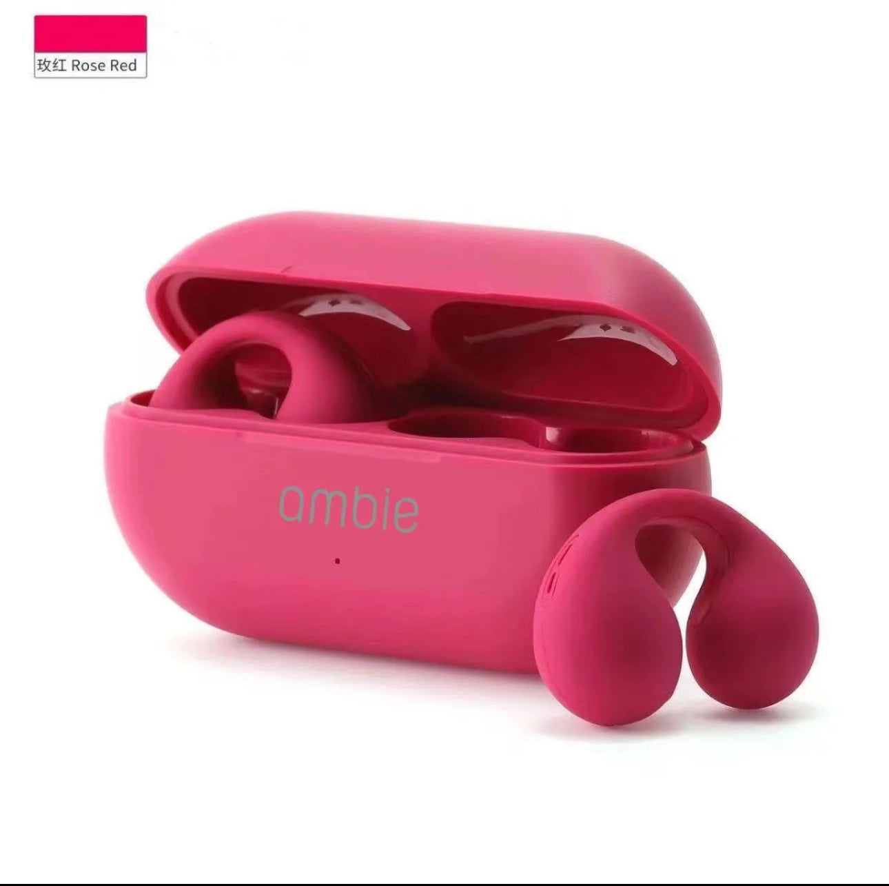 Ambie Bone Conduction Bluetooth Headset 5.4 Clip-on-ear wireless non-in-ear high-power sports headset