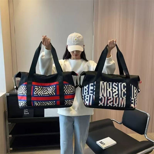 2025 new business trip large-capacity fitness travel bag high-end large bag hanging trolley case lightweight handbag