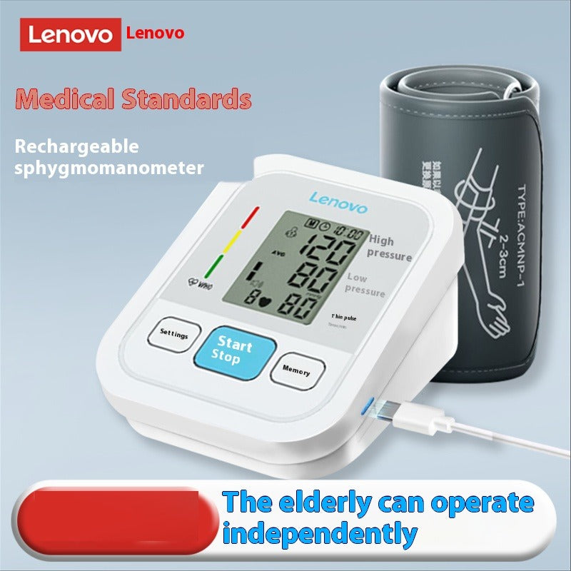 Lenovo/Lenovo Home Blood Pressure Meter Electronic Blood Pressure Meter Charging Precise Medical Arm Blood Pressure Meter