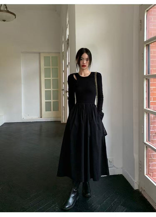 black long dress