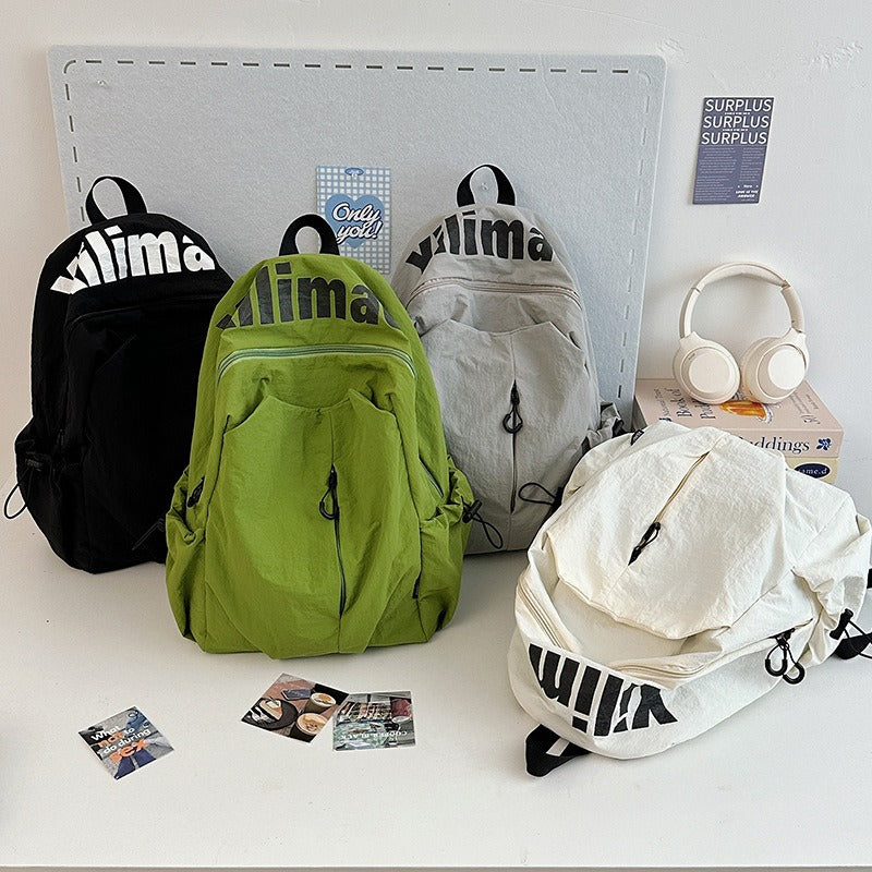 School bag ins niche lightweight anti-splashing high school students men and women large capacity sports outdoor backpack travel backpack