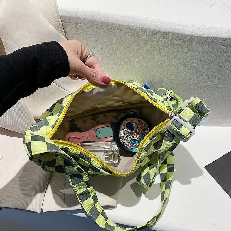 Bag Women 2025 New Versatile Casual Canvas Bag Large Capacity Crossbody Dumpling Bag Premium Niche Fanny Bag