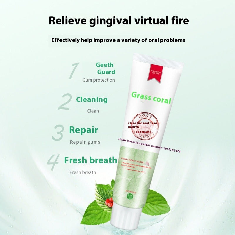 Grass Coral Qinghuo Qingzui 228g Mint Fragrant Toothpaste