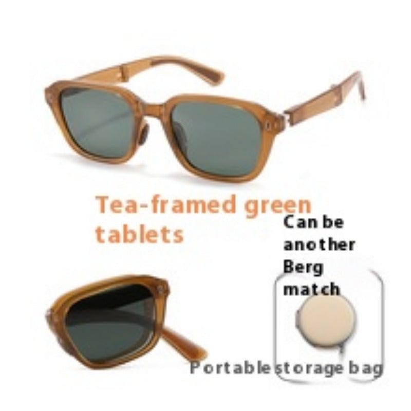 Versatile new folding polarized sunglasses outdoor shading personalized sunglasses UV-proof driving glasses CD014