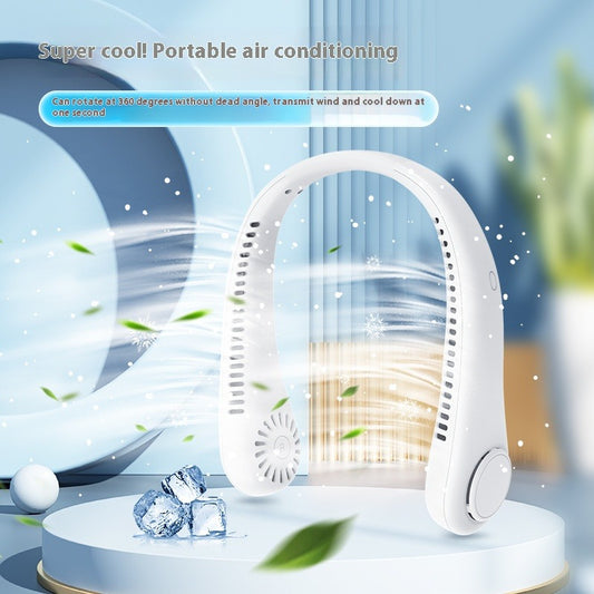 SL605 popular neck fan portable portable small USB fan neck electric fan charging silent