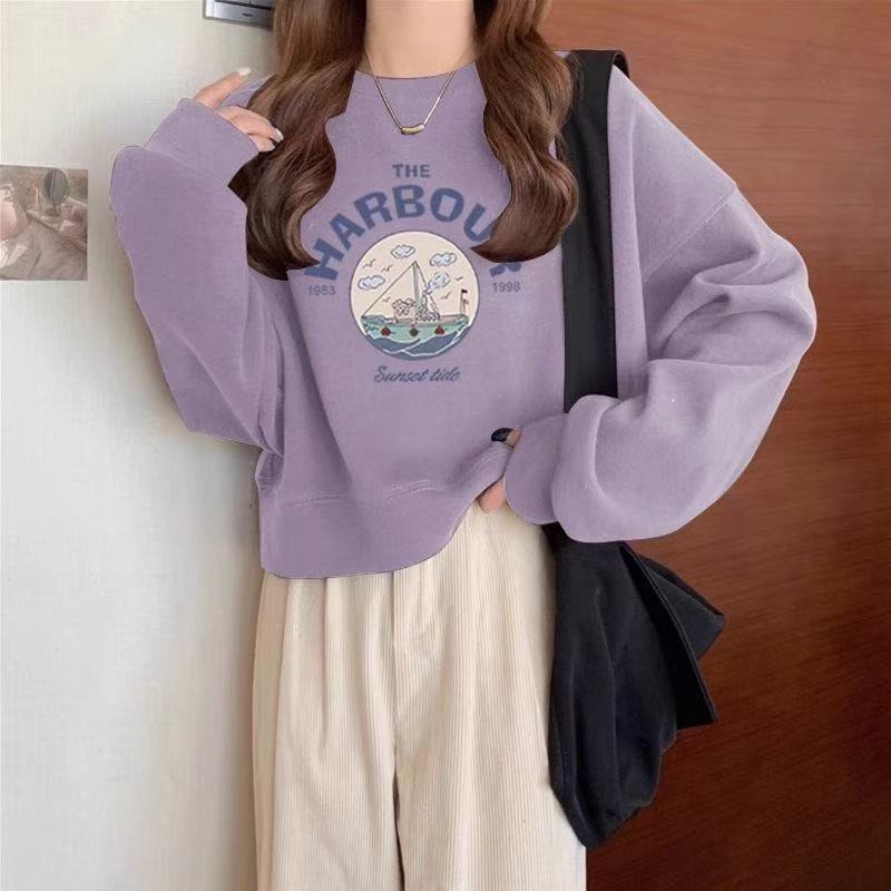 Mickey style long-sleeved sweatshirt