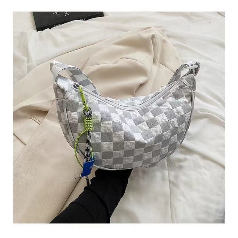 Bag Women 2025 New Versatile Casual Canvas Bag Large Capacity Crossbody Dumpling Bag Premium Niche Fanny Bag