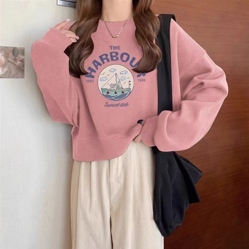 Mickey style long-sleeved sweatshirt