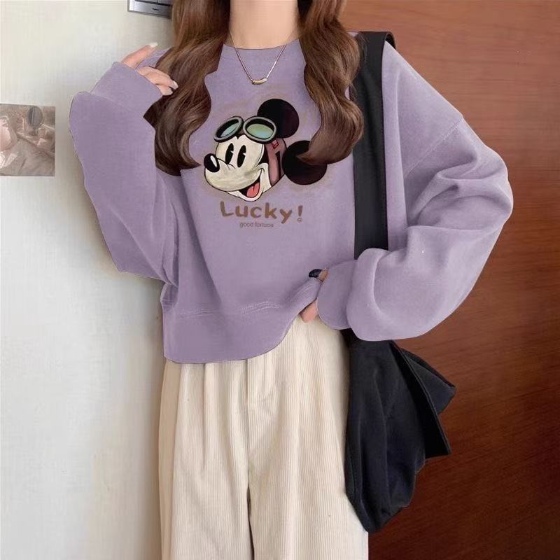 Mickey style long-sleeved sweatshirt