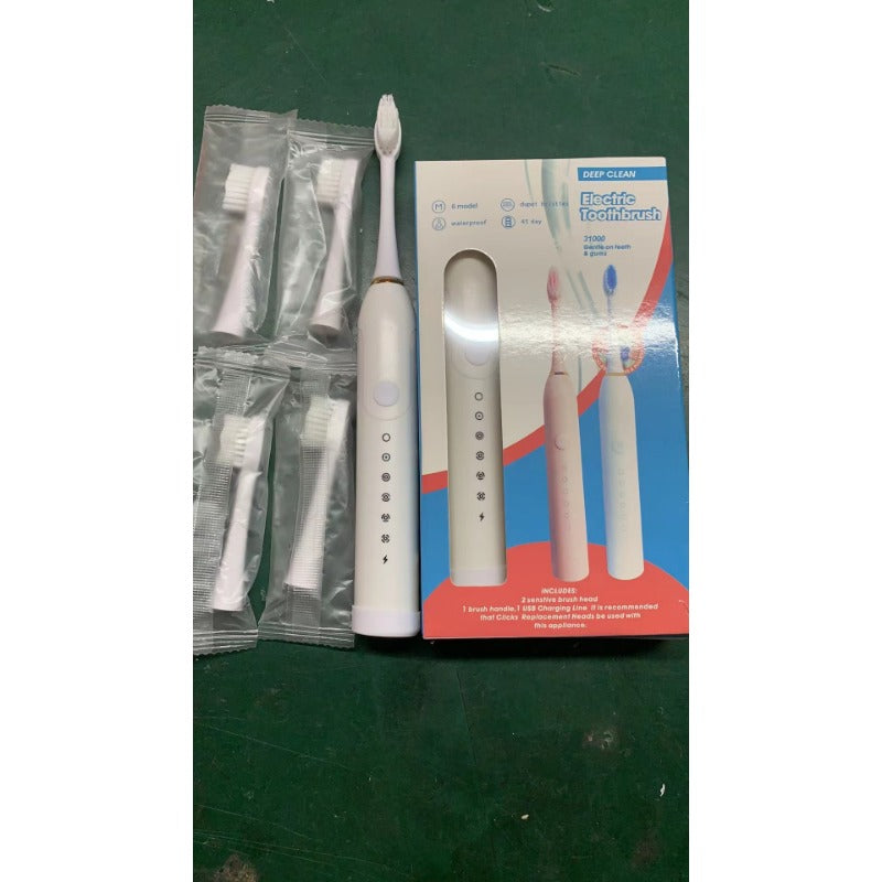 Electric toothbrush soft bristle rechargeable fully automatic waterproof ultrasonic electric toothbrush universal for adults