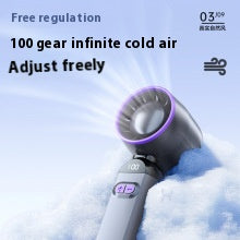 Super high speed small wind cannon strong wind handheld small fan bladeless turbine mini portable USB desktop electric fan