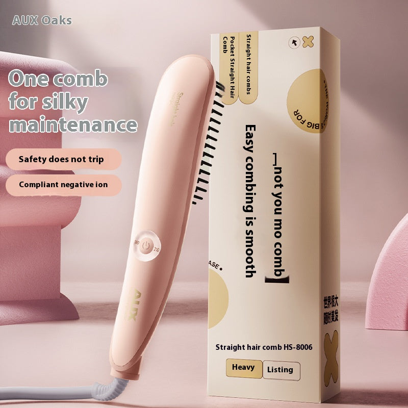 Oaks straight hair comb negative ion splint straight hair comb straight roll dual-purpose electric curling iron fluffy