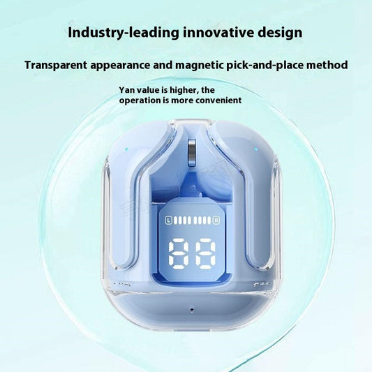 Bluetooth headset shows second-generation wireless high sound quality sports super long listening music, suitable for Apple Android universal white