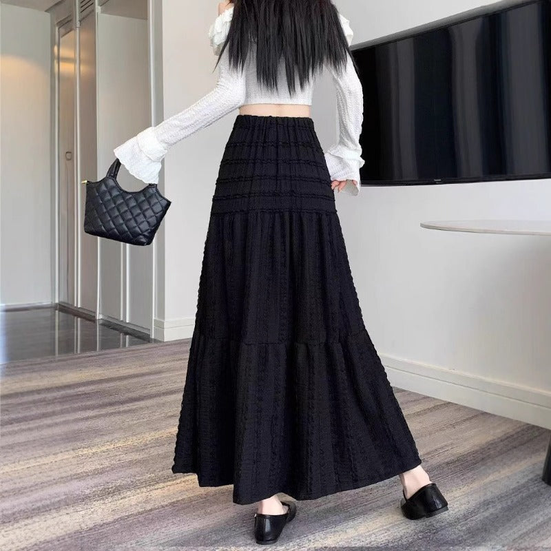 Pure desire wind lace skirt women's spring summer new French gentle wind long skirt design sense super fairy first love skirt