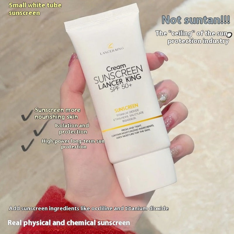 SPF50 + isolation sunscreen, waterproof, sweat-proof, UV-proof, long-lasting whitening isolation sunscreen, three-in-one sunscreen