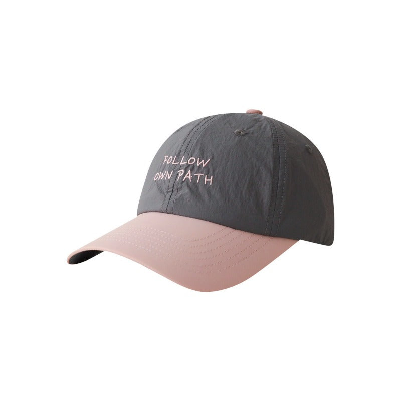 Outdoor waterproof quick-drying cap men's and women's fashion color matching baseball cap spring and summer sports sunscreen hat light and breathable