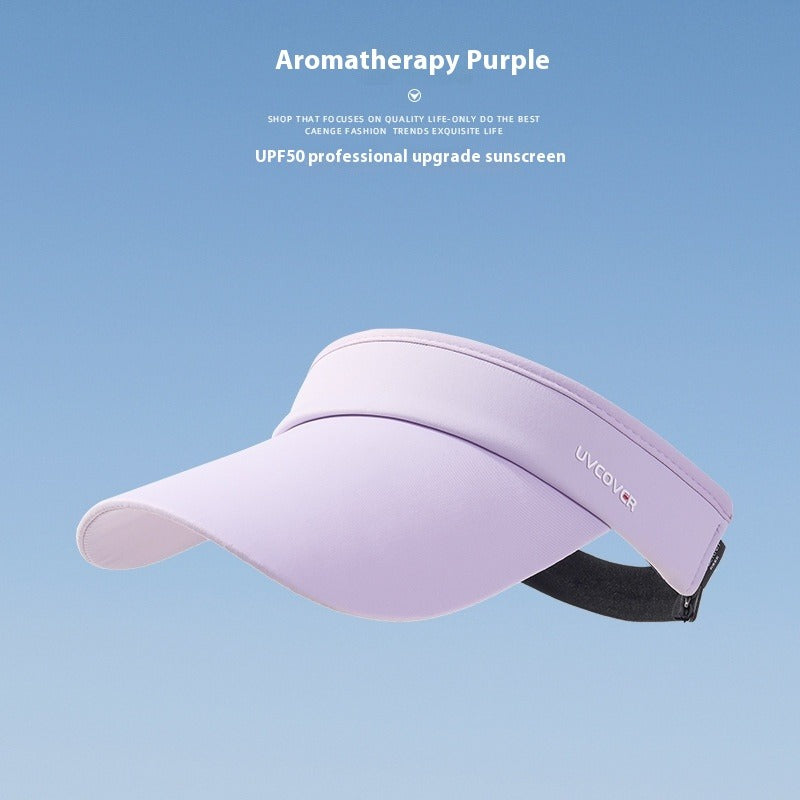 Running empty top sun hat women's ice silk UV protection summer sun hat outdoor sun protection hat