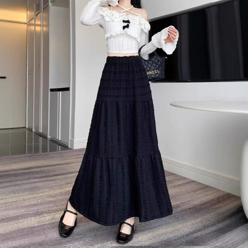 Pure desire wind lace skirt women's spring summer new French gentle wind long skirt design sense super fairy first love skirt