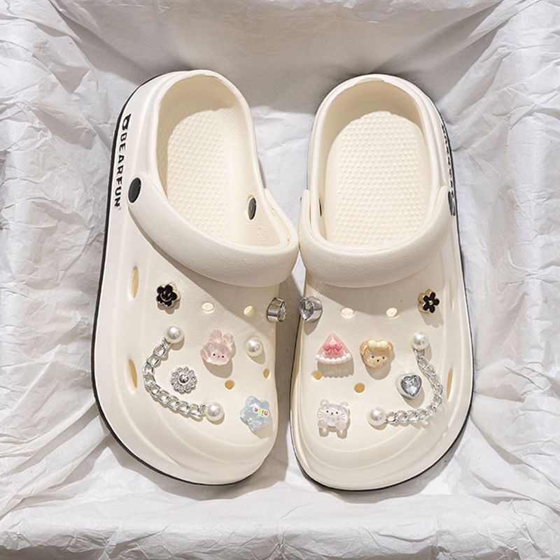 Hole shoes women's platform summer 2025 new home non-slip beach deodorant eva sandals slippers women's outer wear