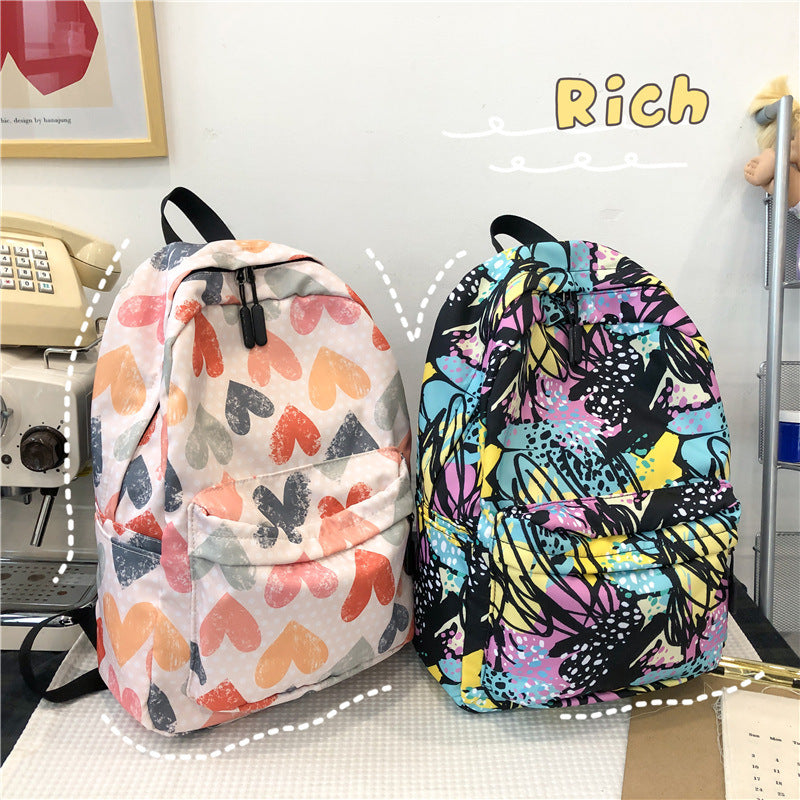 2025 new schoolbag female ins style, Korean version college student backpack primary school junior high school leisure college style backpack female