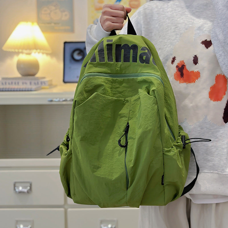 School bag ins niche lightweight anti-splashing high school students men and women large capacity sports outdoor backpack travel backpack