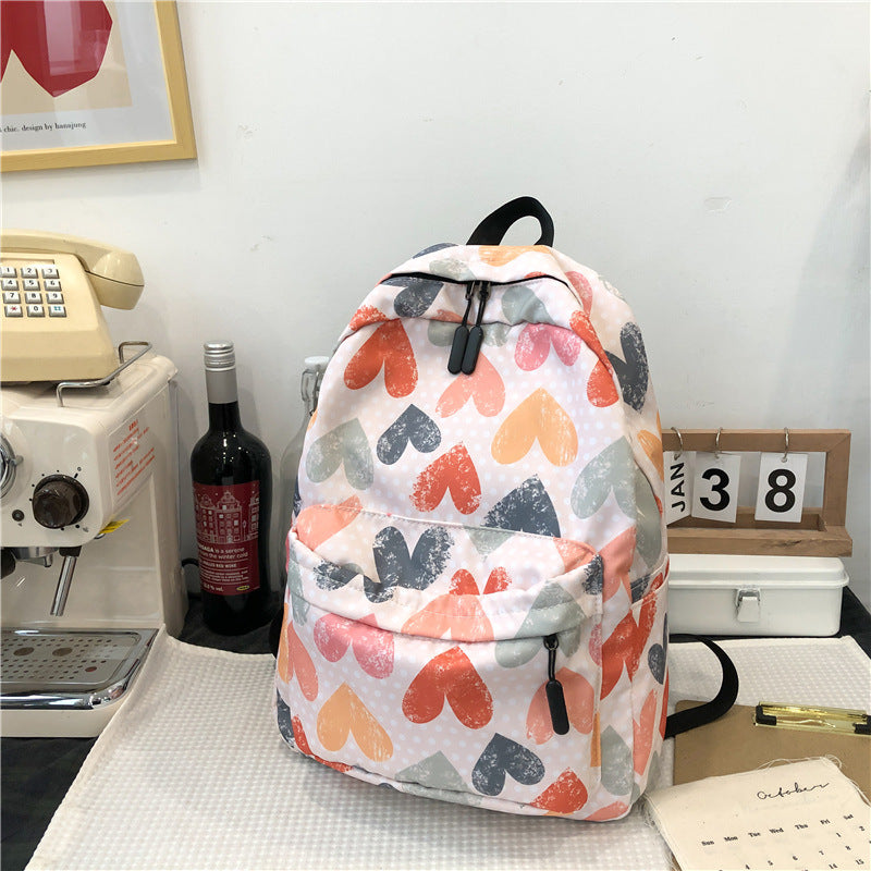 2025 new schoolbag female ins style, Korean version college student backpack primary school junior high school leisure college style backpack female