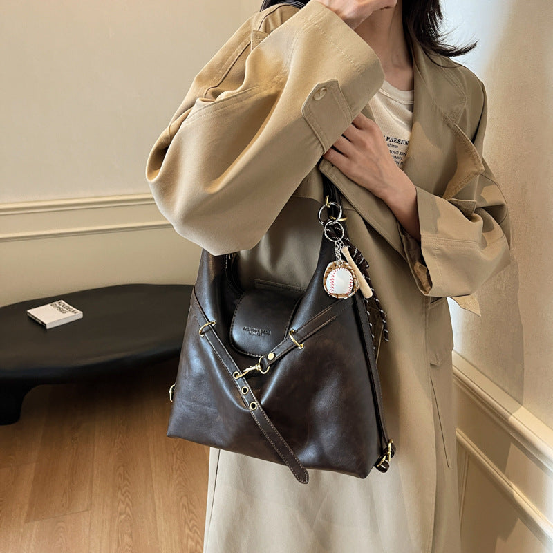 Large capacity backpack bag women 2025 new fashion Yadan wear commuter bag versatile messenger tote bag