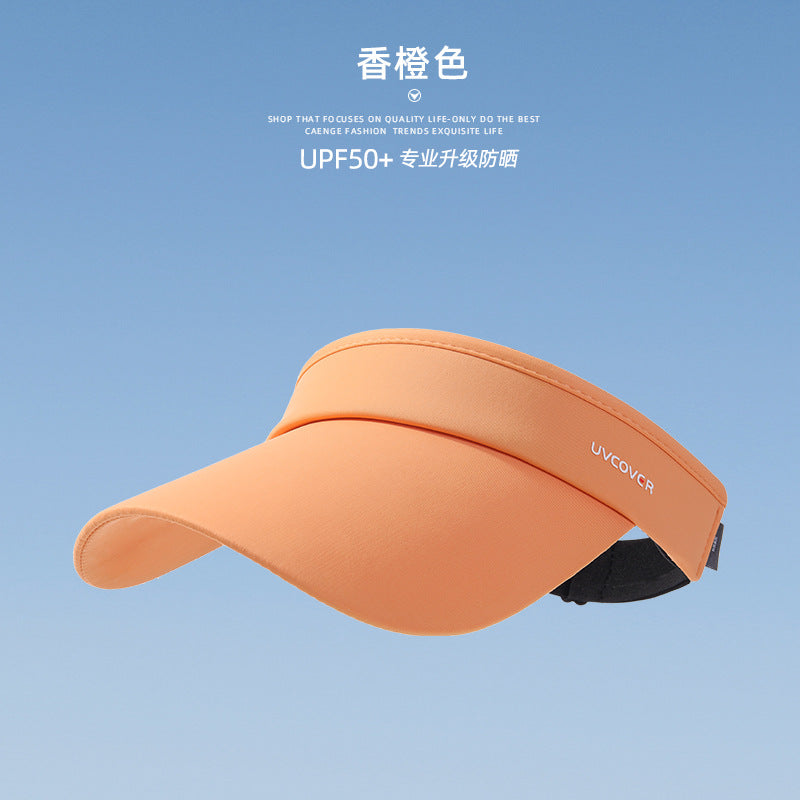 Running empty top sun hat women's ice silk UV protection summer sun hat outdoor sun protection hat