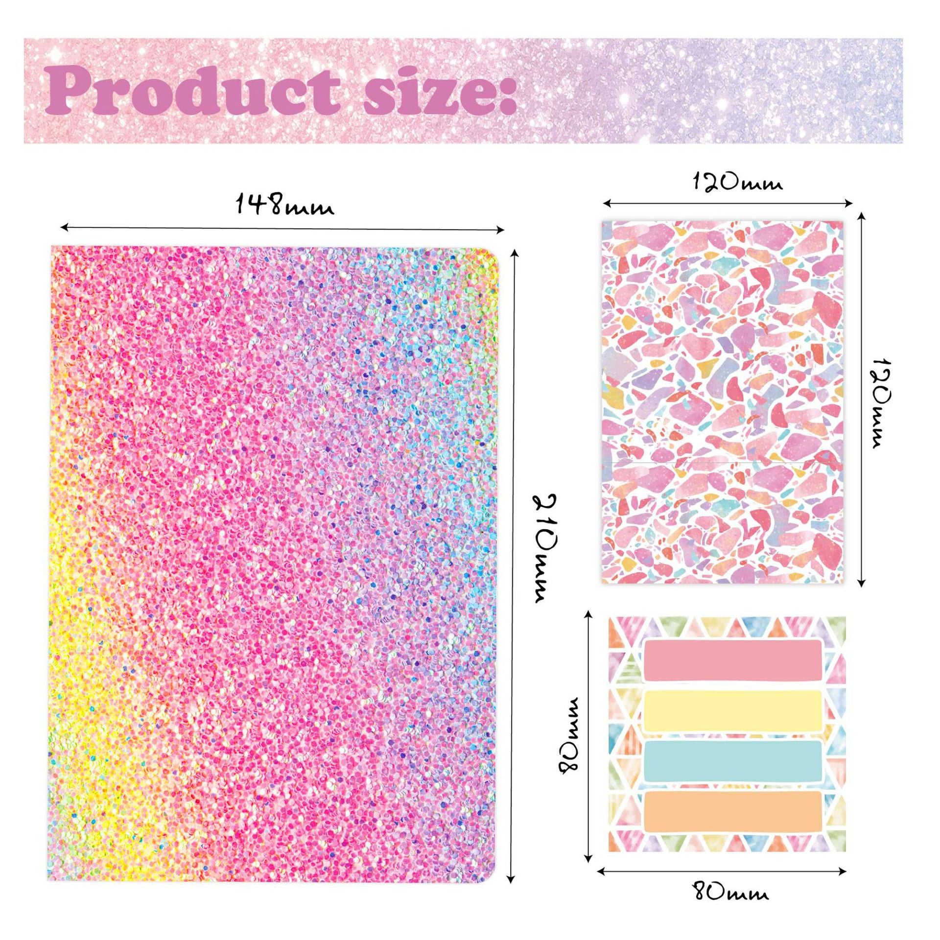 Bronzing DIY Diary Set Girl 4 + Scrapbook Children's Gift Handbook