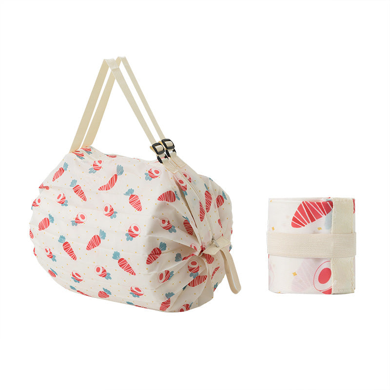 Portable foldable supermarket shopping bag large capacity bag waterproof cloth bag grocery bag tote bag large environmental protection bag