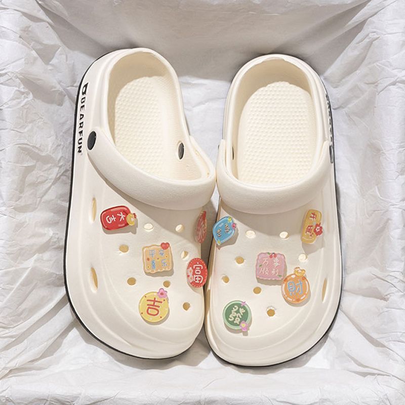 Hole shoes women's platform summer 2025 new home non-slip beach deodorant eva sandals slippers women's outer wear