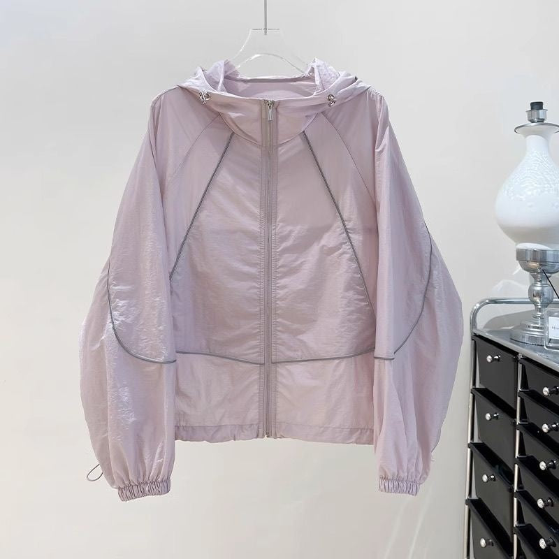Breathable sun-drying clothes women's summer thin jacket 2025 new loose and versatile sun-drying clothes air-conditioning cardigan jacket