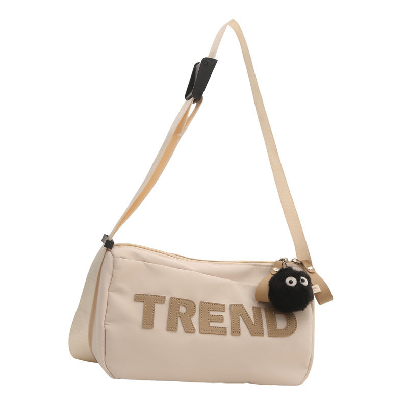 Letter printing fashion casual bag 2025 spring and summer new versatile ins shoulder messenger bag going out Korean women's bag