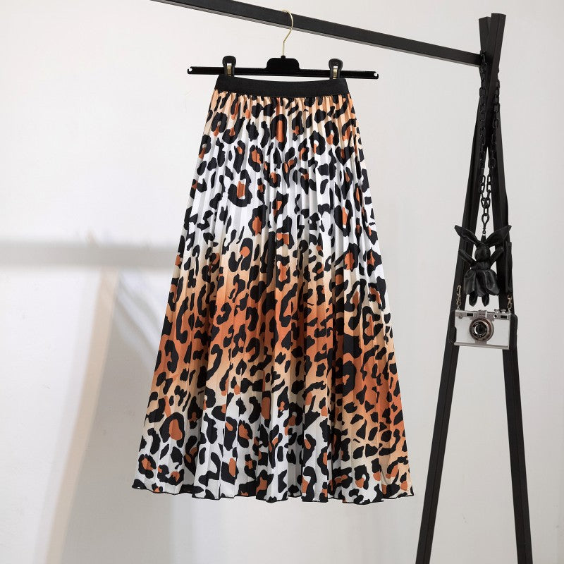 New skirt women's clothing Europe and the United States ebay Amazon cross-border explosion skirt printing cartoon pleated skirt wholesale