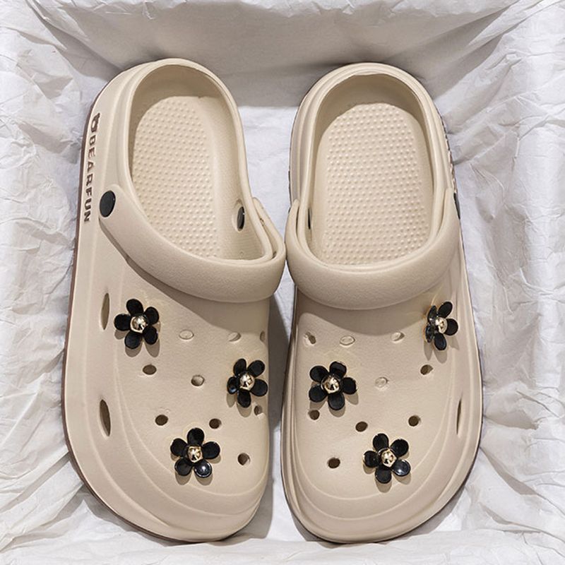 Hole shoes women's platform summer 2025 new home non-slip beach deodorant eva sandals slippers women's outer wear