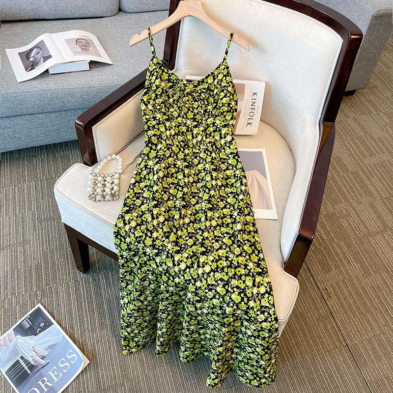 2025 spring new large size women's clothing fat MM sweet floral white dress knitted ice silk cardigan two-piece set