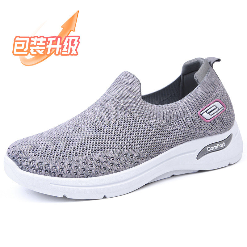 Shoes women's 2025 new foreign trade women's shoes casual and lightweight soft-soled mother shoes flat-soled fashionable breathable sports shoes women